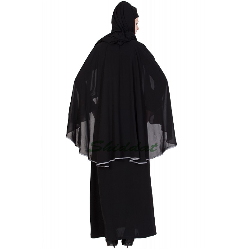 black cape abaya